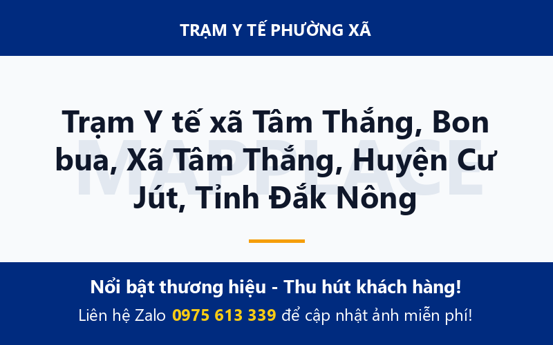 Trạm Y tế xã Tâm Thắng, Bon bua, Xã Tâm Thắng, Huyện Cư Jút, Tỉnh Đắk Nông