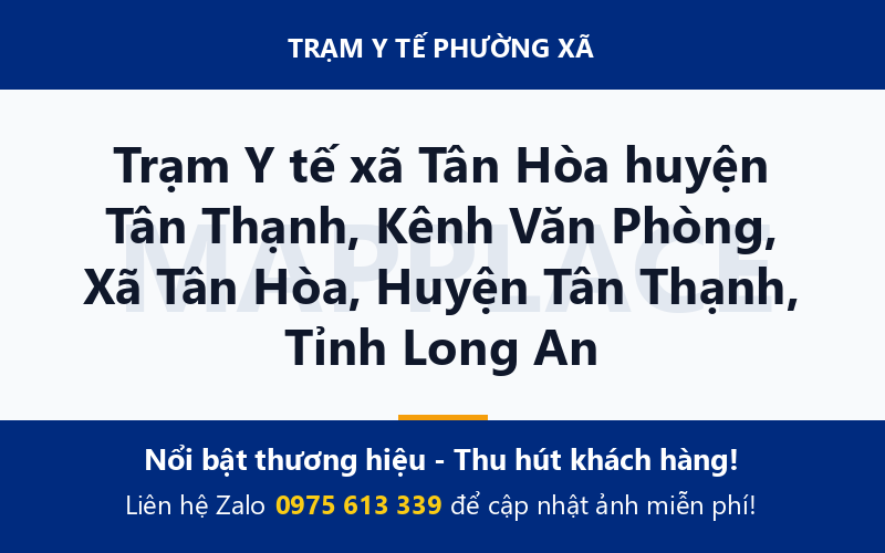 Trạm Y tế xã Tân Hòa huyện Tân Thạnh, Kênh Văn Phòng, Xã Tân Hòa, Huyện Tân Thạnh, Tỉnh Long An
