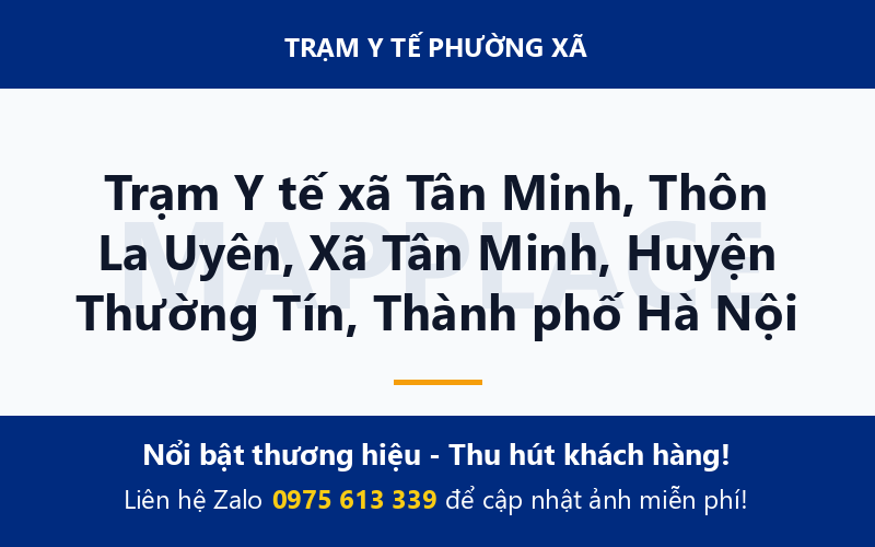 Trạm Y tế xã Tân Minh, Thôn La Uyên, Xã Tân Minh, Huyện Thường Tín, Thành phố Hà Nội