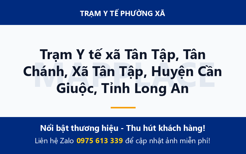 Trạm Y tế xã Tân Tập, Tân Chánh, Xã Tân Tập, Huyện Cần Giuộc, Tỉnh Long An