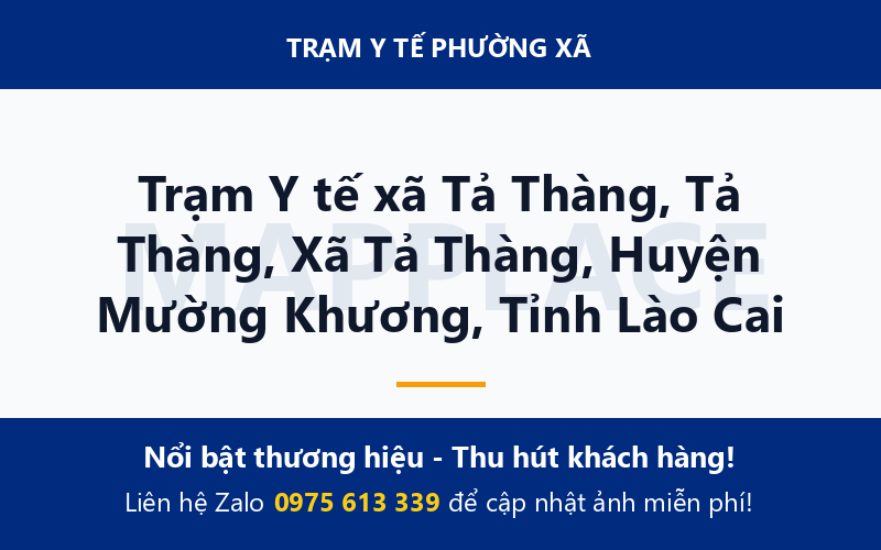 Trạm Y tế xã Tả Thàng, Tả Thàng, Xã Tả Thàng, Huyện Mường Khương, Tỉnh Lào Cai
