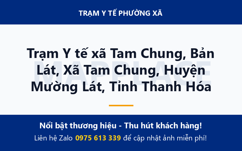 Trạm Y tế xã Tam Chung, Bản Lát, Xã Tam Chung, Huyện Mường Lát, Tỉnh Thanh Hóa