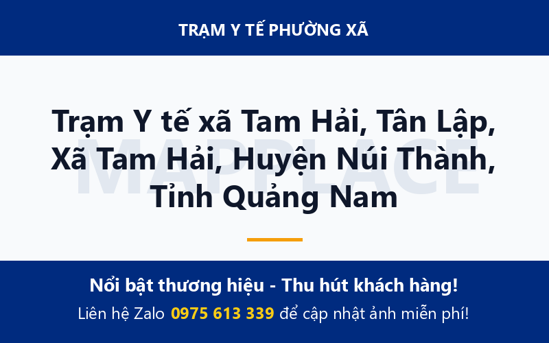 Trạm Y tế xã Tam Hải, Tân Lập, Xã Tam Hải, Huyện Núi Thành, Tỉnh Quảng Nam