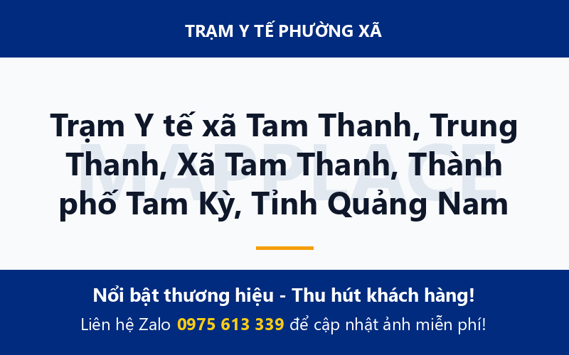 Trạm Y tế xã Tam Thanh, Trung Thanh, Xã Tam Thanh, Thành phố Tam Kỳ, Tỉnh Quảng Nam