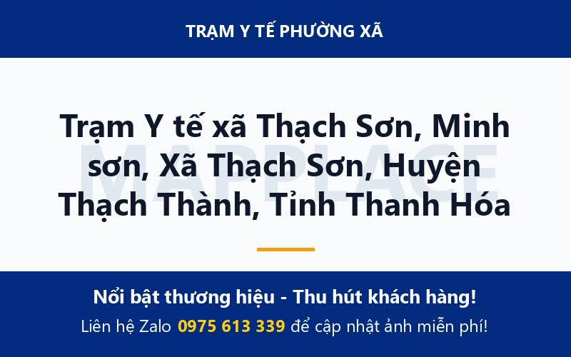 Trạm Y tế xã Thạch Sơn, Minh sơn, Xã Thạch Sơn, Huyện Thạch Thành, Tỉnh Thanh Hóa