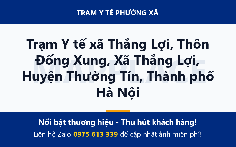 Trạm Y tế xã Thắng Lợi, Thôn Đống Xung, Xã Thắng Lợi, Huyện Thường Tín, Thành phố Hà Nội