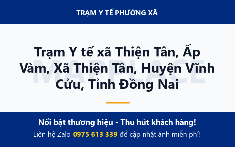 Trạm Y tế xã Thiện Tân, Ấp Vàm, Xã Thiện Tân, Huyện Vĩnh Cửu, Tỉnh Đồng Nai
