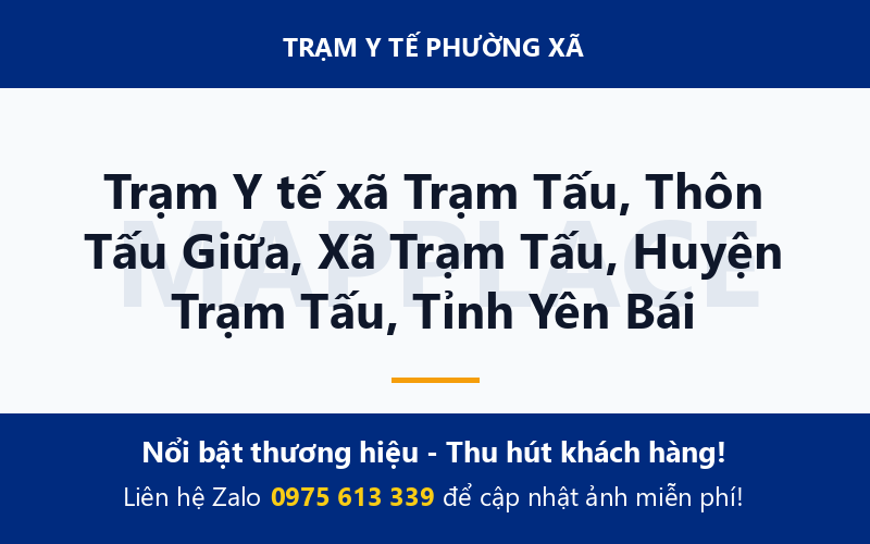 Trạm Y tế xã Trạm Tấu, Thôn Tấu Giữa, Xã Trạm Tấu, Huyện Trạm Tấu, Tỉnh Yên Bái
