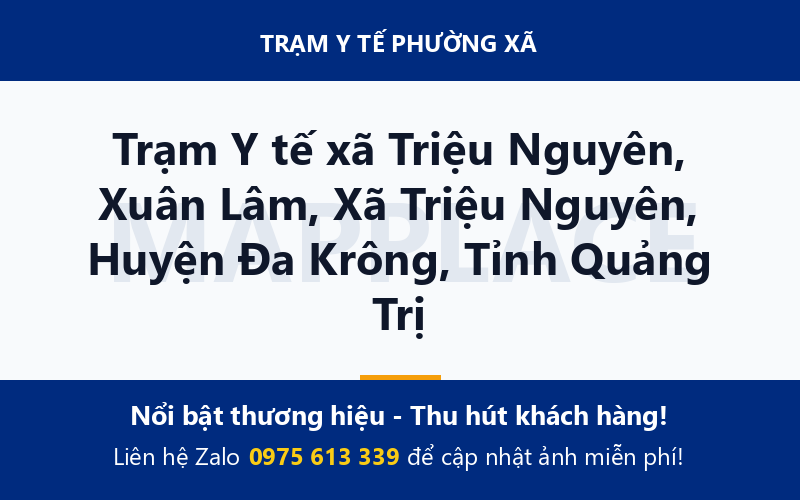 Trạm Y tế xã Triệu Nguyên, Xuân Lâm, Xã Triệu Nguyên, Huyện Đa Krông, Tỉnh Quảng Trị