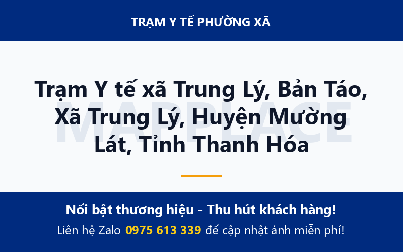 Trạm Y tế xã Trung Lý, Bản Táo, Xã Trung Lý, Huyện Mường Lát, Tỉnh Thanh Hóa