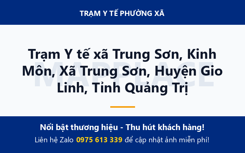 Trạm Y tế xã Trung Sơn, Kinh Môn, Xã Trung Sơn, Huyện Gio Linh, Tỉnh Quảng Trị