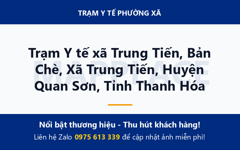 Trạm Y tế xã Trung Tiến, Bản Chè, Xã Trung Tiến, Huyện Quan Sơn, Tỉnh Thanh Hóa
