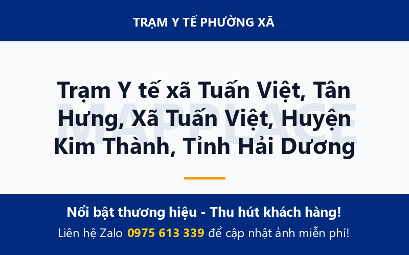 Trạm Y tế xã Tuấn Việt, Tân Hưng, Xã Tuấn Việt, Huyện Kim Thành, Tỉnh Hải Dương