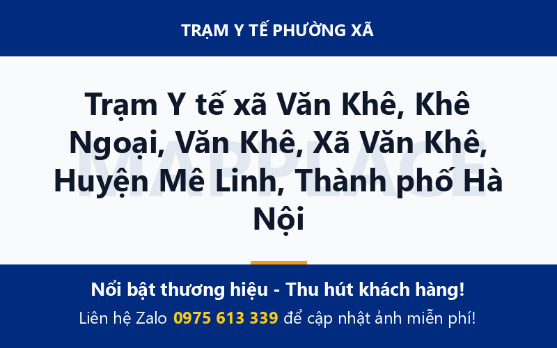 Trạm Y tế xã Văn Khê, Khê Ngoại, Văn Khê, Xã Văn Khê, Huyện Mê Linh, Thành phố Hà Nội