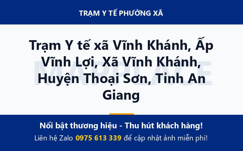 Trạm Y tế xã Vĩnh Khánh, Ấp Vĩnh Lợi, Xã Vĩnh Khánh, Huyện Thoại Sơn, Tỉnh An Giang