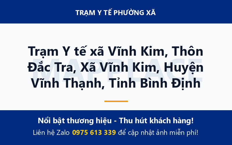 Trạm Y tế xã Vĩnh Kim, Thôn Đắc Tra, Xã Vĩnh Kim, Huyện Vĩnh Thạnh, Tỉnh Bình Định