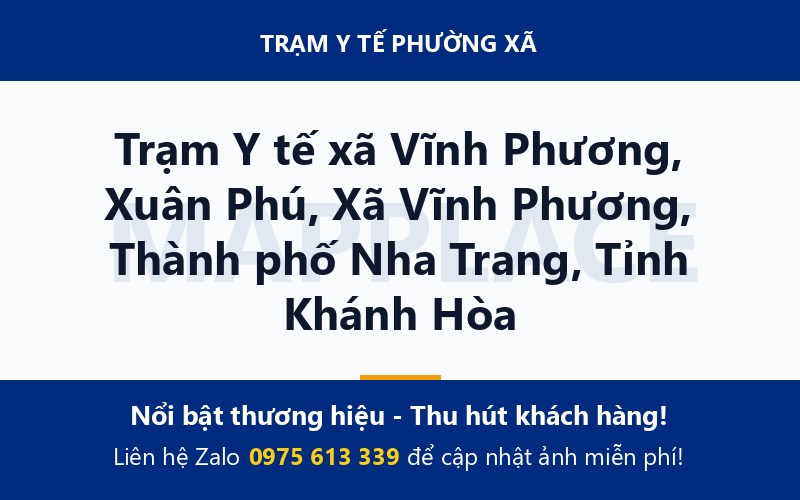Trạm Y tế xã Vĩnh Phương, Xuân Phú, Xã Vĩnh Phương, Thành phố Nha Trang, Tỉnh Khánh Hòa