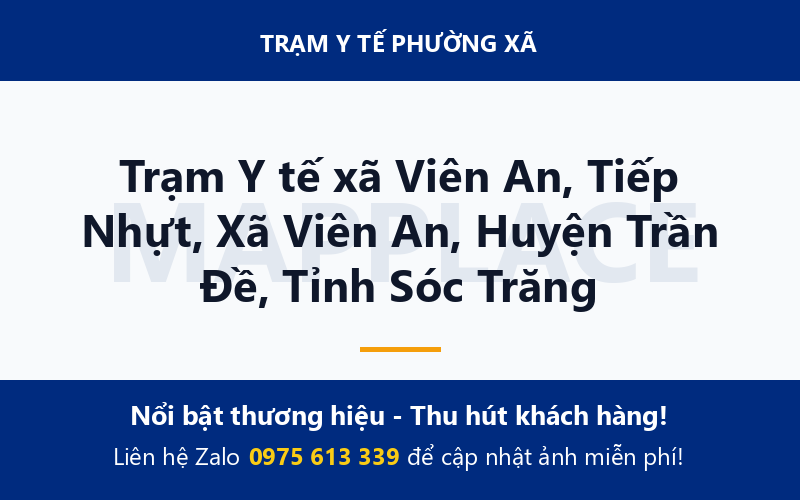 Trạm Y tế xã Viên An, Tiếp Nhựt, Xã Viên An, Huyện Trần Đề, Tỉnh Sóc Trăng