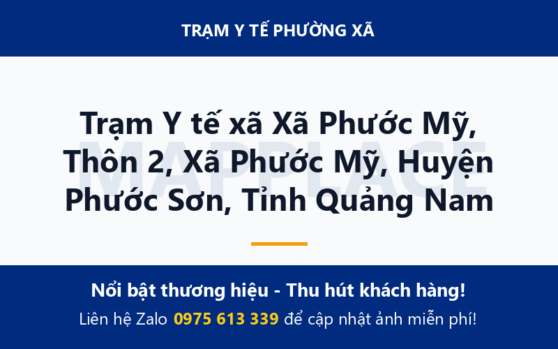 Trạm Y tế xã Xã Phước Mỹ, Thôn 2, Xã Phước Mỹ, Huyện Phước Sơn, Tỉnh Quảng Nam