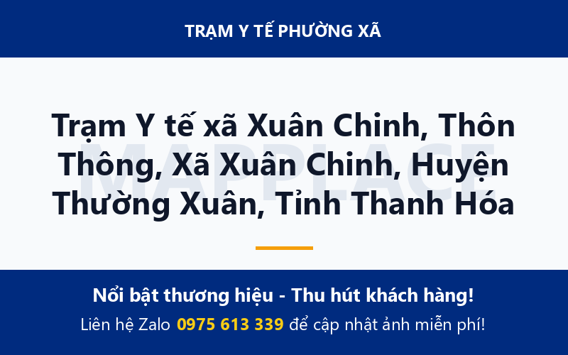 Trạm Y tế xã Xuân Chinh, Thôn Thông, Xã Xuân Chinh, Huyện Thường Xuân, Tỉnh Thanh Hóa