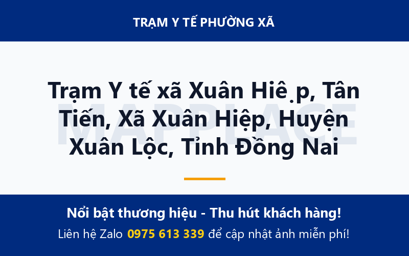 Trạm Y tế xã Xuân Hiệp, Tân Tiến, Xã Xuân Hiệp, Huyện Xuân Lộc, Tỉnh Đồng Nai