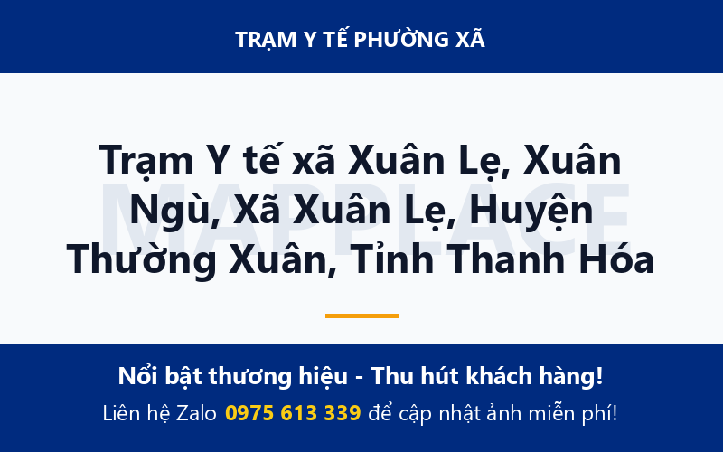 Trạm Y tế xã Xuân Lẹ, Xuân Ngù, Xã Xuân Lẹ, Huyện Thường Xuân, Tỉnh Thanh Hóa
