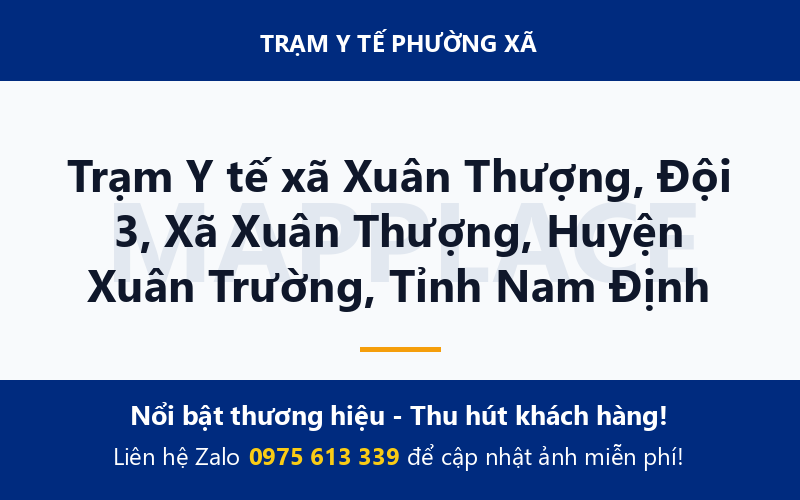 Trạm Y tế xã Xuân Thượng, Đội 3, Xã Xuân Thượng, Huyện Xuân Trường, Tỉnh Nam Định