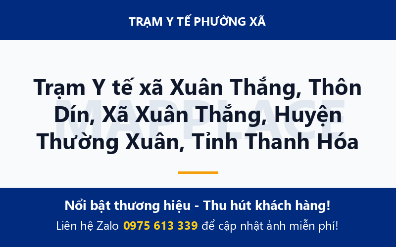 Trạm Y tế xã Xuân Thắng, Thôn Dín, Xã Xuân Thắng, Huyện Thường Xuân, Tỉnh Thanh Hóa