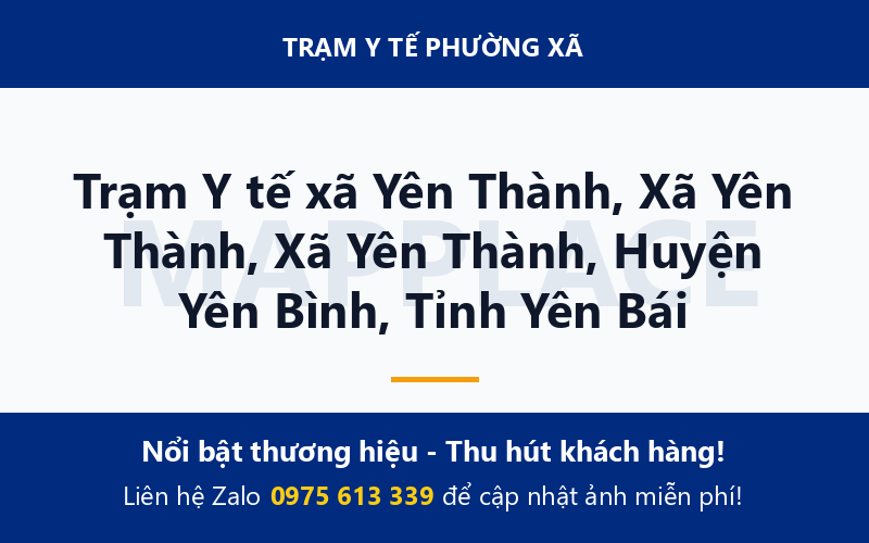 Trạm Y tế xã Yên Thành, Xã Yên Thành, Xã Yên Thành, Huyện Yên Bình, Tỉnh Yên Bái
