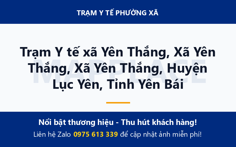 Trạm Y tế xã Yên Thắng, Xã Yên Thắng, Xã Yên Thắng, Huyện Lục Yên, Tỉnh Yên Bái