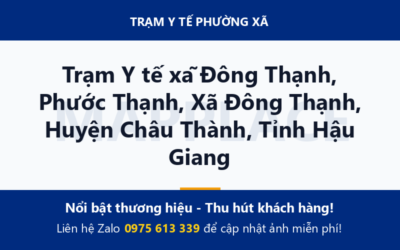 Trạm Y tế xã Đông Thạnh, Phước Thạnh, Xã Đông Thạnh, Huyện Châu Thành, Tỉnh Hậu Giang