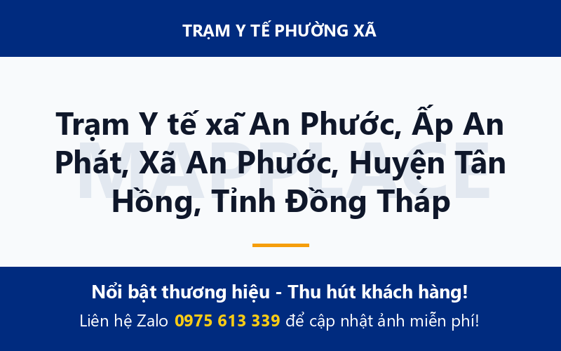 Trạm Y tế xã An Phước, Ấp An Phát, Xã An Phước, Huyện Tân Hồng, Tỉnh Đồng Tháp