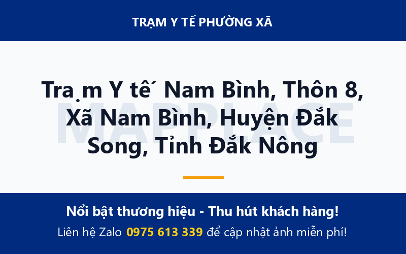 Trạm Y tế Nam Bình, Thôn 8, Xã Nam Bình, Huyện Đắk Song, Tỉnh Đắk Nông