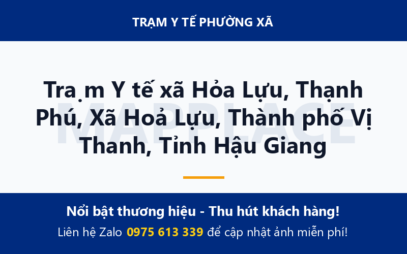 Trạm Y tế xã Hỏa Lựu, Thạnh Phú, Xã Hoả Lựu, Thành phố Vị Thanh, Tỉnh Hậu Giang