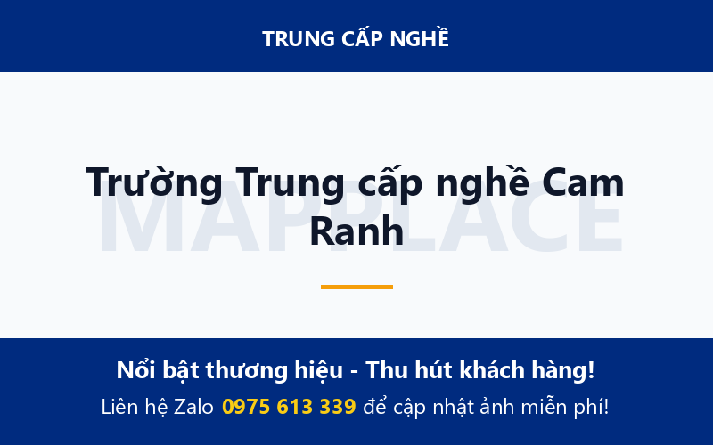 Trường Trung cấp nghề Cam Ranh