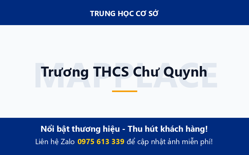 Trương THCS Chư Quynh