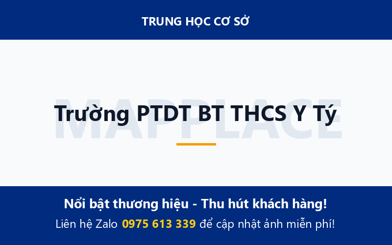 Trường PTDT BT THCS Y Tý