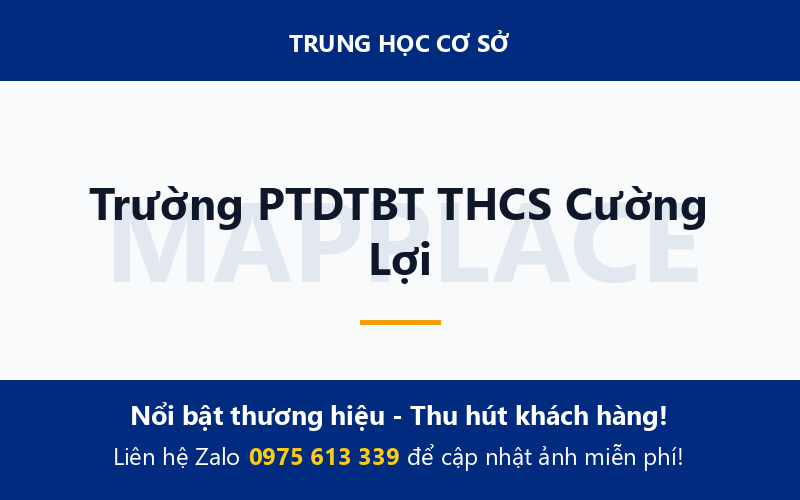 Trường PTDTBT THCS Cường Lợi