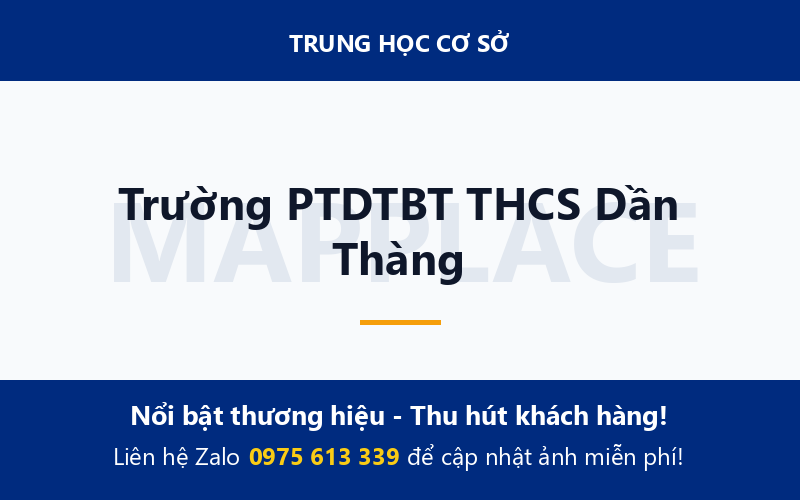 Trường PTDTBT THCS Dần Thàng