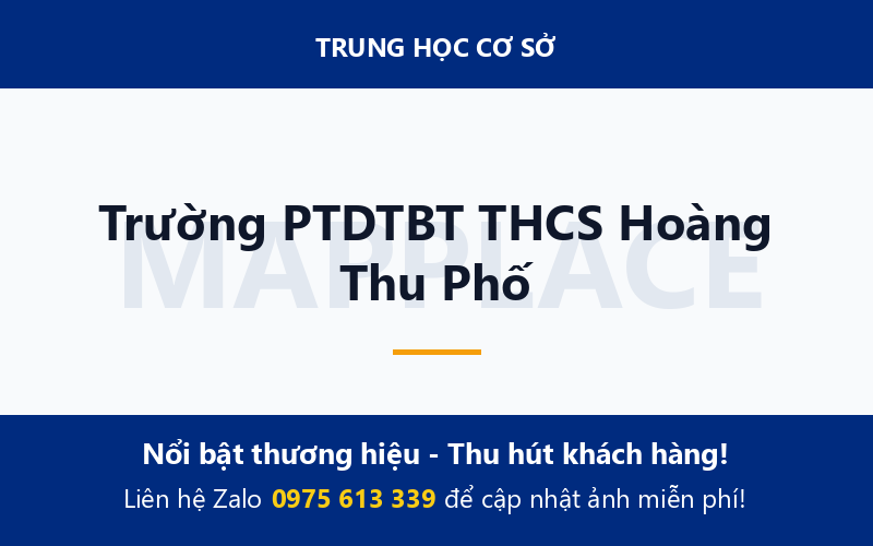 Trường PTDTBT THCS Hoàng Thu Phố