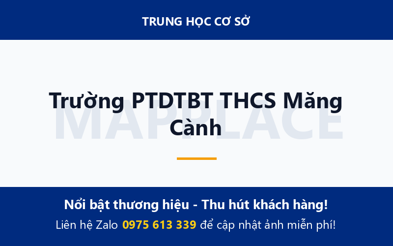 Trường PTDTBT THCS Măng Cành