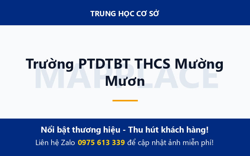 Trường PTDTBT THCS Mường Mươn