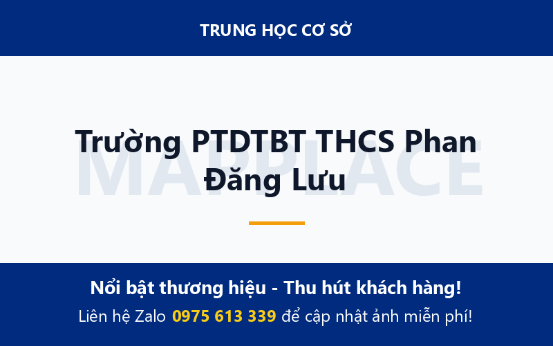 Trường PTDTBT THCS Phan Đăng Lưu