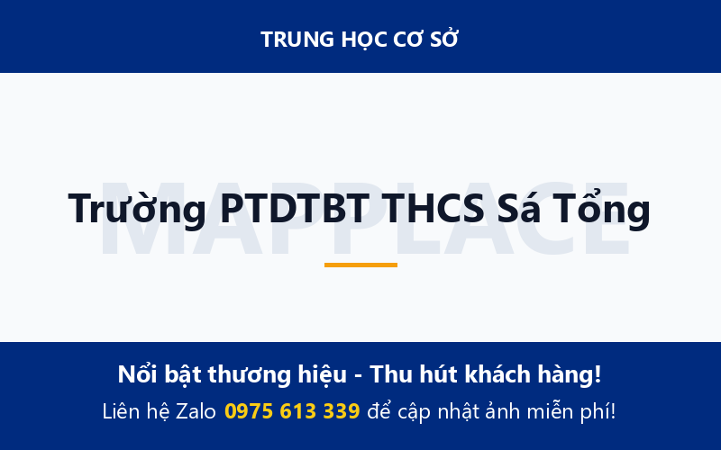 Trường PTDTBT THCS Sá Tổng