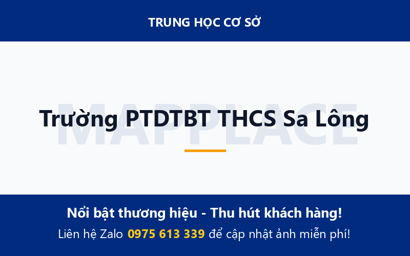 Trường PTDTBT THCS Sa Lông