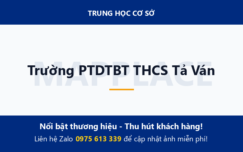 Trường PTDTBT THCS Tả Ván