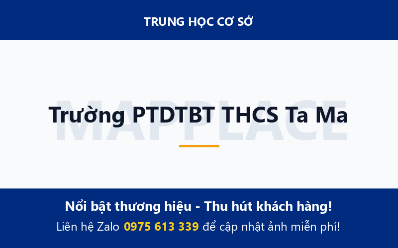 Trường PTDTBT THCS Ta Ma