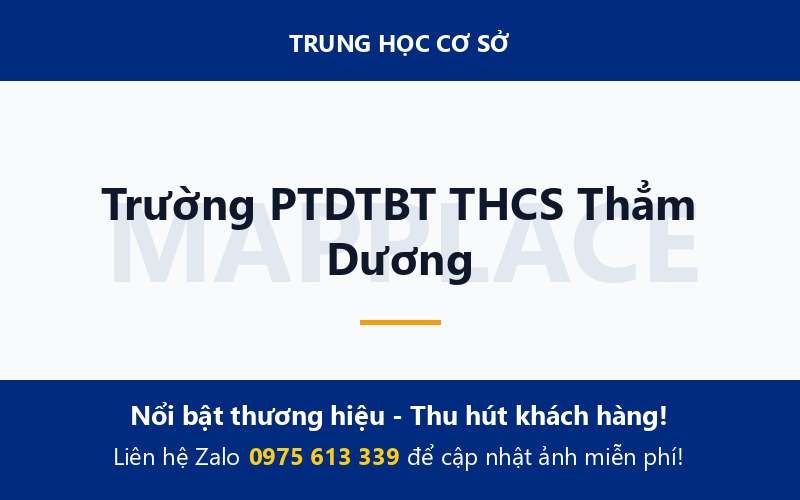 Trường PTDTBT THCS Thẳm Dương
