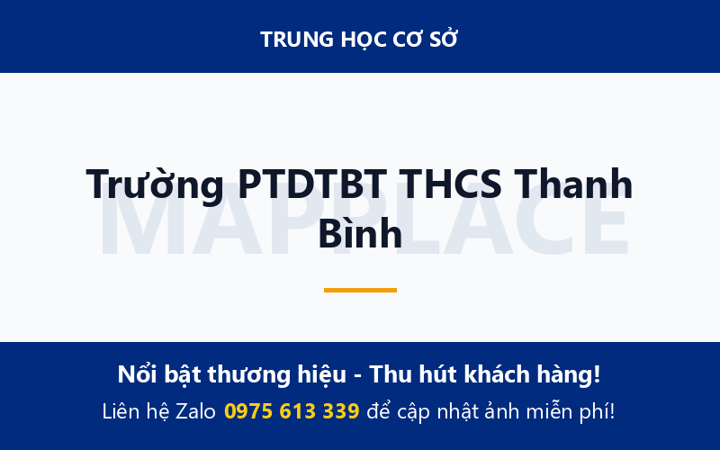 Trường PTDTBT THCS Thanh Bình