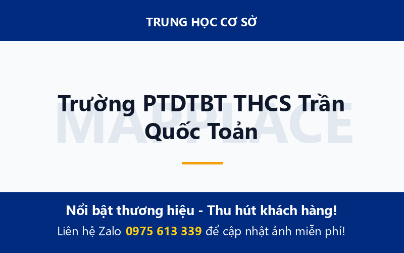 Trường PTDTBT THCS Trần Quốc Toản